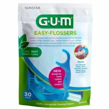 GUM FIL DENTAIRE EASY FLOSSERS CIRÉ MENTHE FRAÎCHE 30 UNITÉS 890 GUM FIL DENTAIRE EASY FLOSSERS CIRÉ MENTHE FRAÎCHE 30 UNITÉS 890