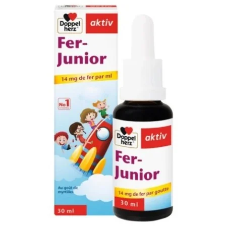 AKTIV FER JUNIOR – GOÛT MYRTILLE 30 COMPRIMÉS