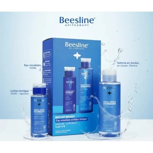 BEESLINE COFFRET INSTANT BRIGHT EAU MICELLAIRE + LOTION TONIQUE