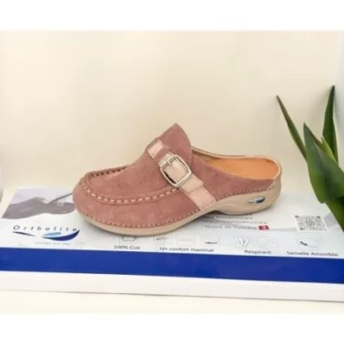 ORTHOLITE SABOT ORTHOPÉDIQUE FEMME FE02 ROSE DAIM