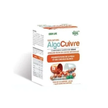 EDEN LIFE ALGO CUIVRE 30 COMPRIMES EDEN LIFE ALGO CUIVRE 30 COMPRIMES