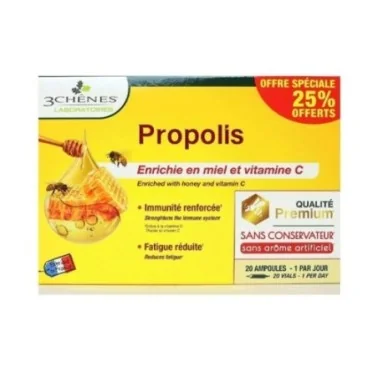 3 CHENES PROPOLIS 20 AMPOULES 10ML 3 CHENES PROPOLIS 20 AMPOULES 10ML