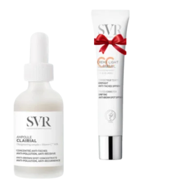 SVR COFFRET CLAIRIAL AMPOULE CONCENTRE ANTI TACHES 30ML+CLAIRIAL CC CREME LIGHT SPF50 40ML (OFFERT)