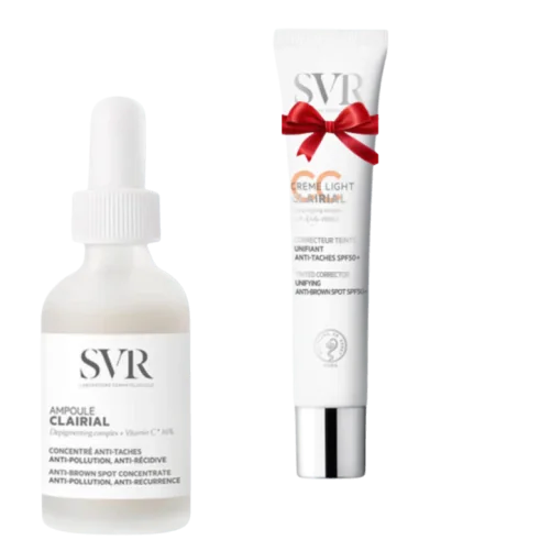 SVR COFFRET CLAIRIAL AMPOULE CONCENTRE ANTI TACHES 30ML+CLAIRIAL CC CREME LIGHT SPF50 40ML (OFFERT)