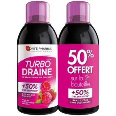 FORTÉ PHARMA TURBO DRAINE FRAMBOISE 2X500ML