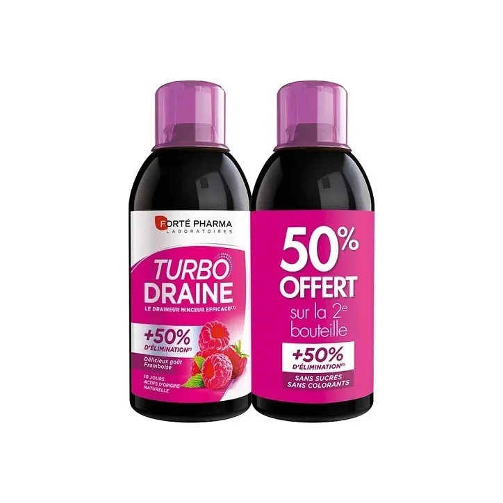 FORTÉ PHARMA TURBO DRAINE FRAMBOISE 2X500ML