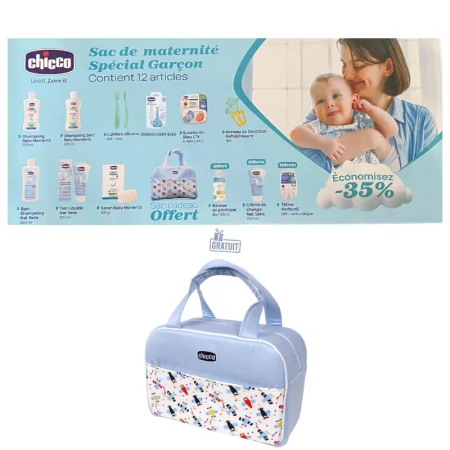 CHICCO SAC MATERNITE GARCON 12 ARTICLES