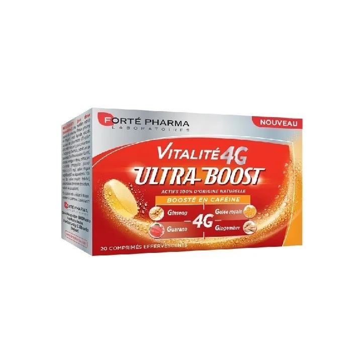 FORTÉ PHARMA VITALITÉ 4G ULTRA BOOST 20 COMPRIMÉS EFFERVESCENTS