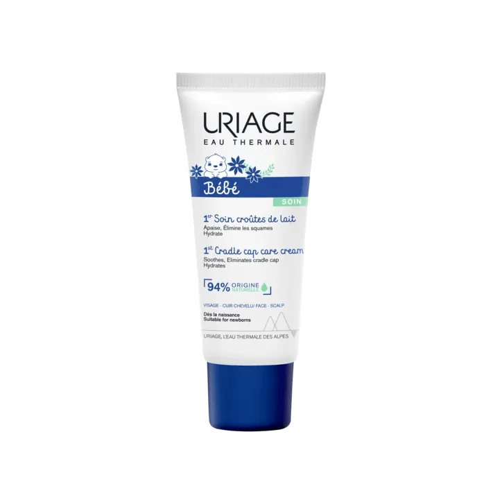URIAGE BEBE 1ER SOIN CROUTES DE LAIT VISAGE ET CUIR CHEVELU 40ML