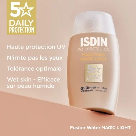 ISDIN PHOTOPROTECTION ECRAN SOLAIRE FUSION WATER TEINTEE LIGHT SPF50+ 50ML