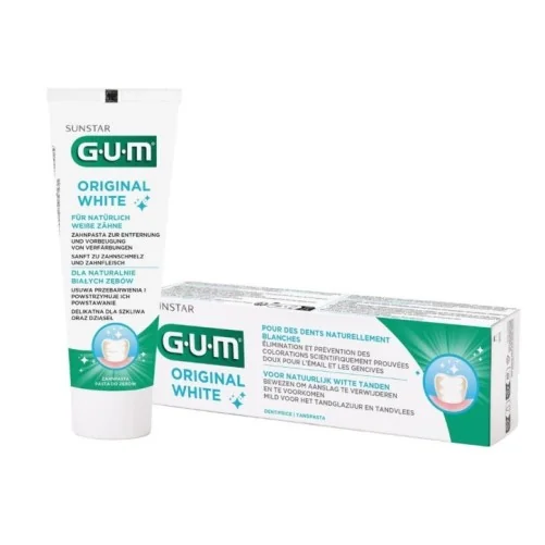 GUM ORIGINAL WHITE DENTIFRICE BLANCHEUR 75ML