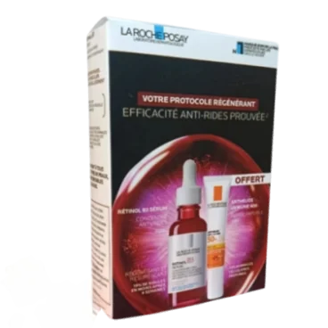 LA ROCHE POSAY COFFRET VOTRE PROTOCOLE RÉGÉNÉRANT SÉRUM RÉTINOL B3 30ML + FLUIDE INVISIBLE ANTHELIOS UVMUNE 400 SPF50+ 15ML