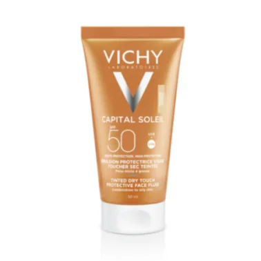 VICHY CAPITAL SOLEIL EMULSION TOUCHER SEC TEINTEE SPF50 50ML