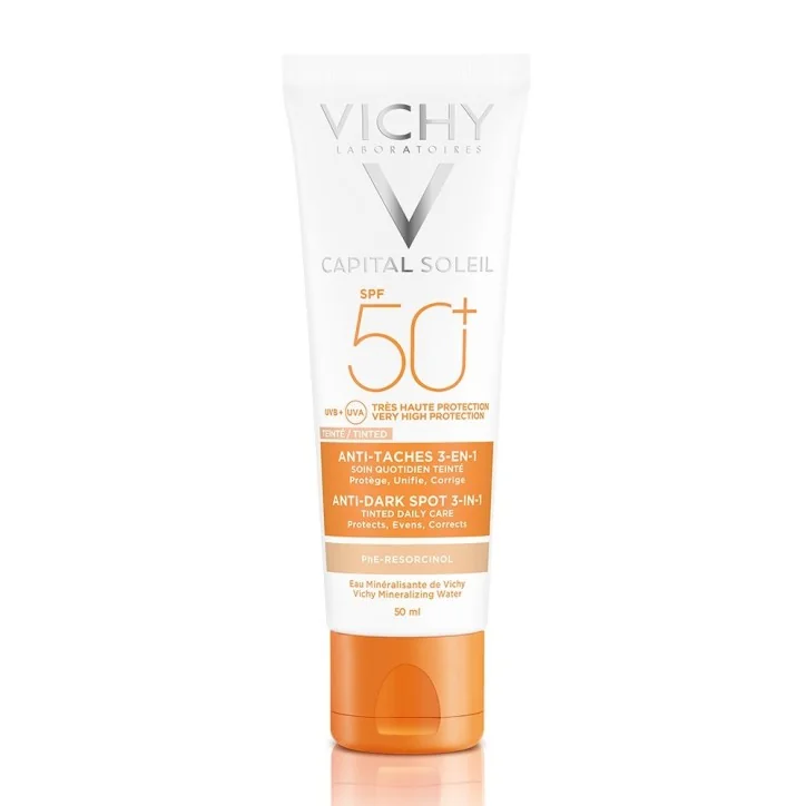 VICHY IDEAL CAPITAL SOLEIL SOIN ANTI TACHE 3EN1 SPF50+ 50ML