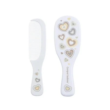 CANPOL BROSSE ET PEIGNE POILS NATURELS NOUVEAU NÉ