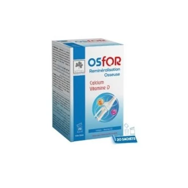 VITAL OSFOR CALCIUM VITAMINE D3 20 SACHETS VITAL OSFOR CALCIUM VITAMINE D3 20 SACHETS