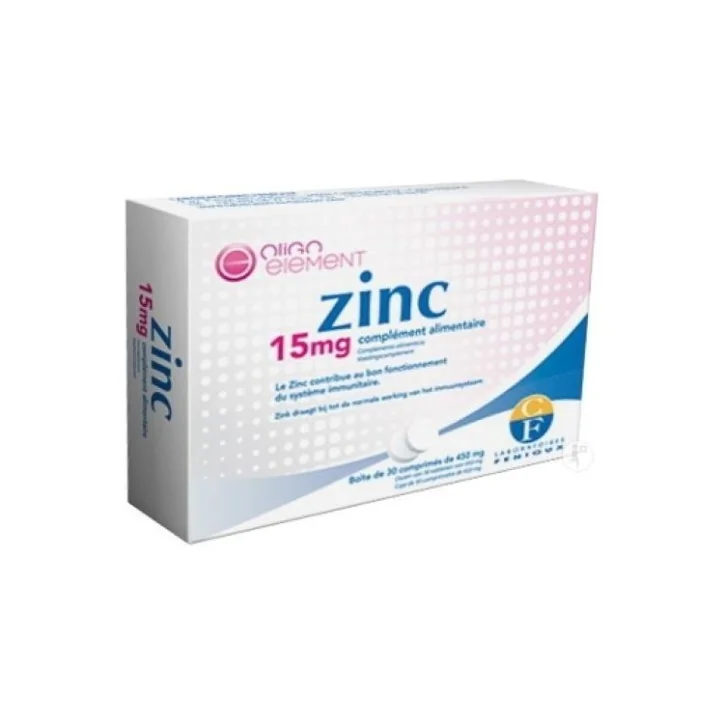 FENIOUX OLIGO ELEMENT ZINC 15mg 30 COMPRIMES