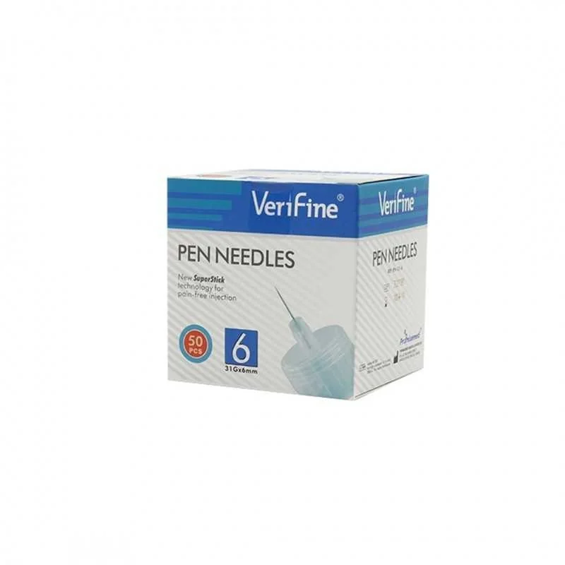 VERIFINE AIGUILLES STYLOS INSULINE 6MM B/50