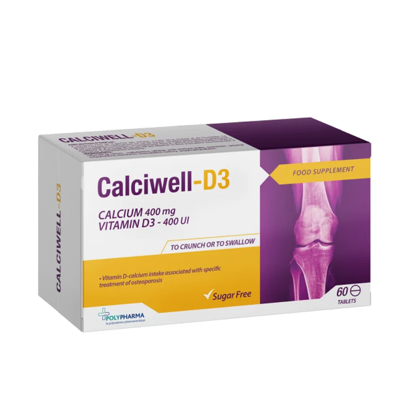 POLYPHARMA CALCIWELL-D3 60 COMPRIMES