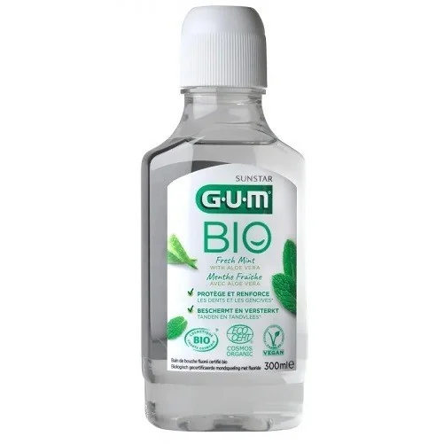 GUM BAIN DE BOUCHE FLUORÉ MENTHE FRAÎCHE BIO 300ML