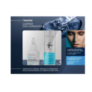 CLARENIA COFFRET DUO ULTRA HYDRA HB5 SERUM 30ML+HYDRAEFFECT MOUSSE 50ML (OFFERT)