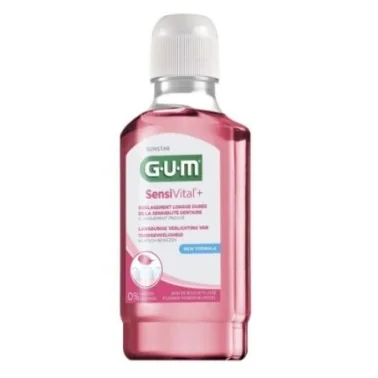 GUM SENSIVITAL+ BAIN DE BOUCHE FLUORÉ – DENTS SENSIBLES