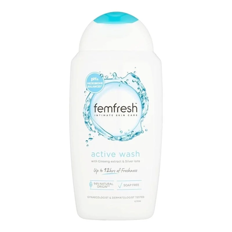 FEMFRESH ACTIVE WASH GEL LAVANT INTIME 250ML