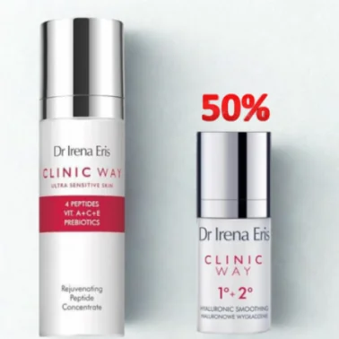 CLINIC WAY TROUSSE CONCENTRE PEPTIDE RAJEUNISSANT 30ML+CONTOUR DES YEUX ANTI RIDES 1+2 15ML (-50%) CLINIC WAY TROUSSE CONCENTRE PEPTIDE RAJEUNISSANT 30ML+CONTOUR DES YEUX ANTI RIDES 1+2 15ML (-50%)