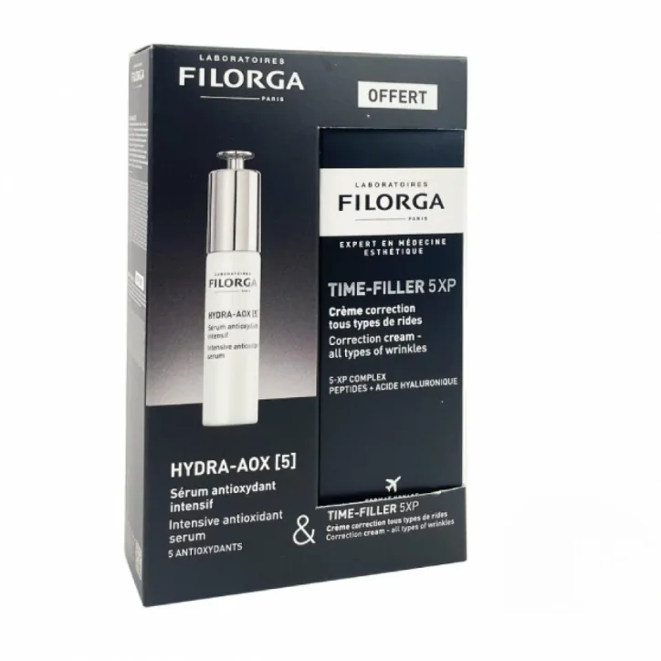FILORGA COFFRET HYDRA AOX [5] + TIME FILLER 5XP CREME 30ML OFFERTE