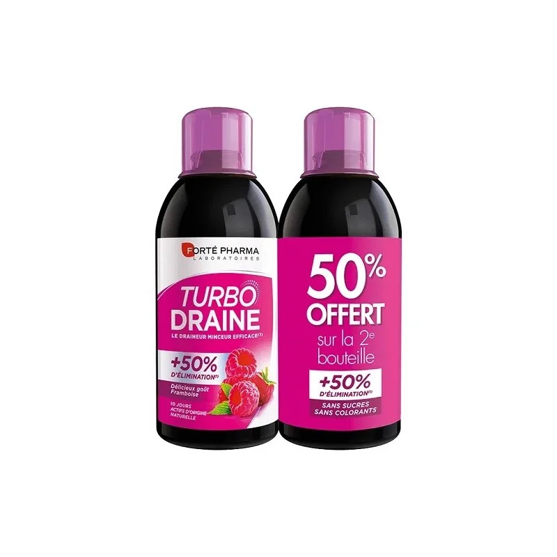 FORTÉ PHARMA TURBO DRAINE FRAMBOISE 2X500ML