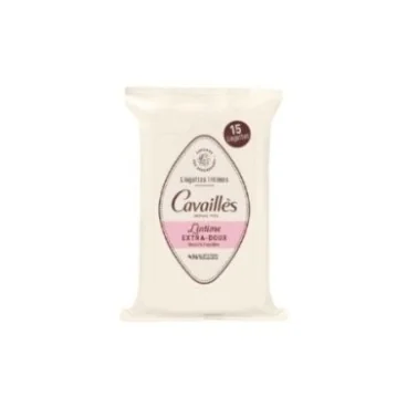 CAVAILLES LINGETTES INTIMES 15 PIECES