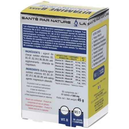 ERIC FAVRE VITAMINE B MAX MÉTABOLISME ÉNERGÉTIQUE 30 COMPRIMES