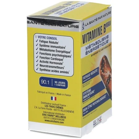 ERIC FAVRE VITAMINE B MAX MÉTABOLISME ÉNERGÉTIQUE 30 COMPRIMES