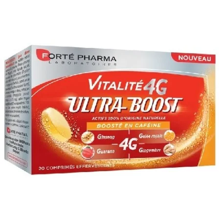 FORTÉ PHARMA VITALITÉ 4G ULTRA BOOST 20 COMPRIMÉS EFFERVESCENTS