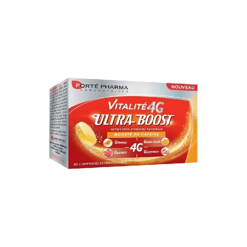 FORTÉ PHARMA VITALITÉ 4G ULTRA BOOST 20 COMPRIMÉS EFFERVESCENTS