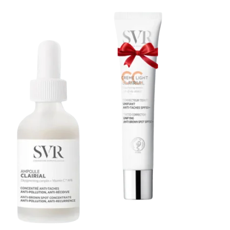 SVR COFFRET CLAIRIAL AMPOULE CONCENTRE ANTI TACHES 30ML+CLAIRIAL CC CREME LIGHT SPF50 40ML (OFFERT)