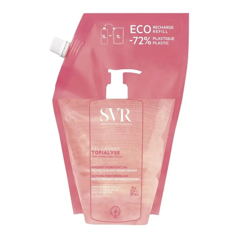 SVR TOPIALYSE GEL LAVANT ECO-RECHARGE 1L