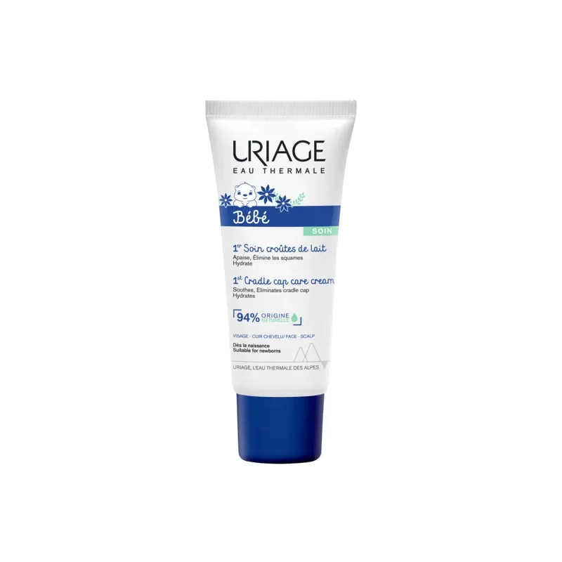URIAGE BEBE 1ER SOIN CROUTES DE LAIT VISAGE ET CUIR CHEVELU 40ML