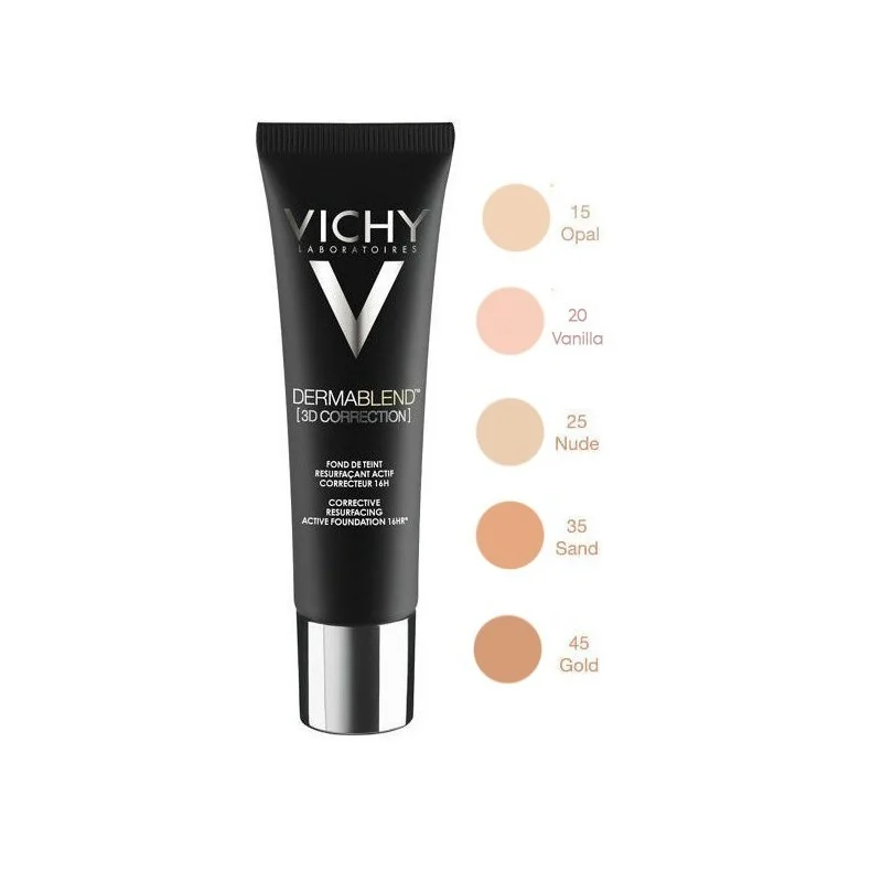 VICHY DERMABLEND 3D FOND DE TEINT PEAUX ACNEIQUES SPF25 30ML