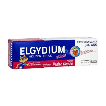 Elgydium Kids Dentifrice Fraise Givrée 3/6ans