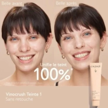 CAUDALIE VINOCRUSH CRÈME TEINTÉE TEINTE 1 30ML