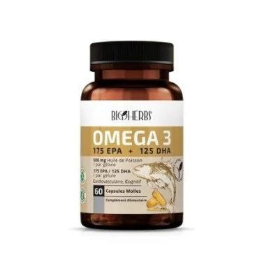 OMÉGA 3 (175 EPA + 125 DHA) 60 CAPSULES