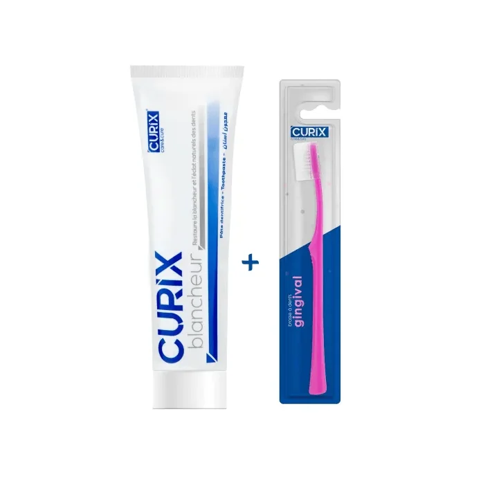 CURIX DENTIFRICE BLANCHEUR + BROSSE A DENTS