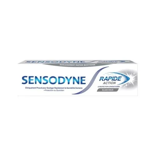 SENSODYNE DENTIFRICE RAPIDE ACTION BLANCHEUR 75ML