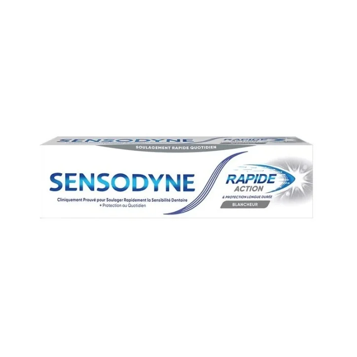 SENSODYNE DENTIFRICE RAPIDE ACTION BLANCHEUR 75ML