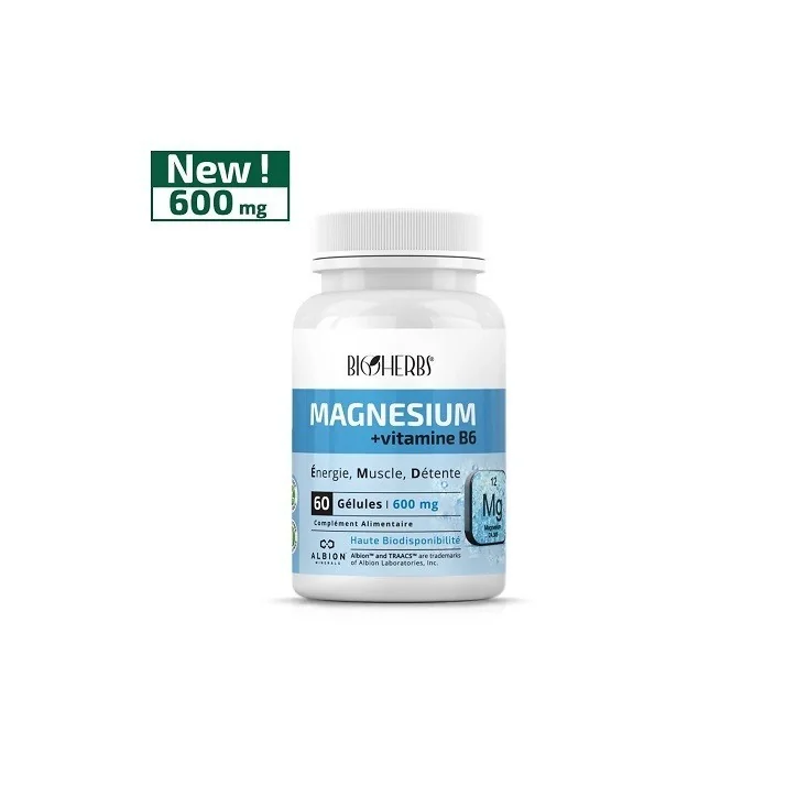 MAGNÉSIUM + VITAMINE B6  60 GÉLULES