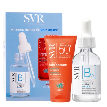 SVR COFFRET [B3] AMPOULE HYDRA 30ML+SUN SECURE BLUR SPF50+ 15ML (OFFERT)