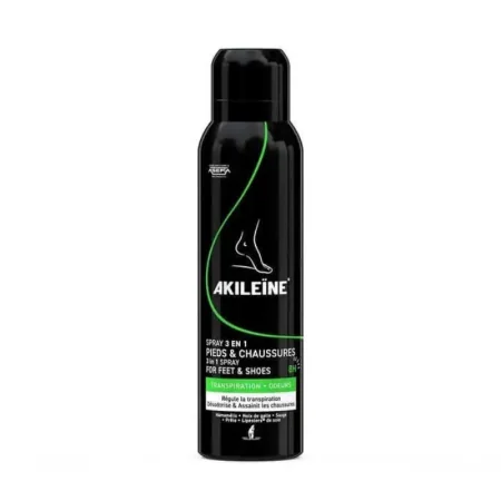 AKILEINE SPRAY NOIR DEODORANT PIEDS ANTI TRANSPIRANT 150ML