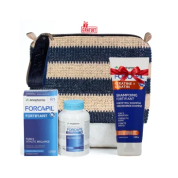 ARKOPHARMA FORCAPIL TROUSSE CHEVEUX ET ONGLES 180 GÉLULES + SHAMPOING FORTIFIANT 200 ML (OFFERT)