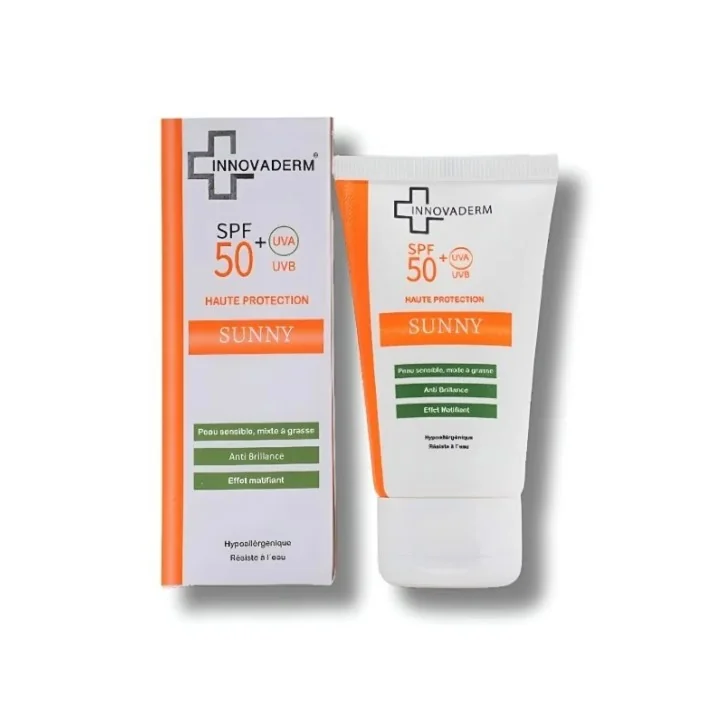 INNOVADERM SUNNY - ECARN INVISIBLE PEAU MIXTE A GRASSE SPF 50+ 50ML